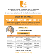 El CONAMU inicia Ciclo de charlas “Prevención del Suicidio” A cargo de la Lic. Yolanda Giménez