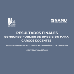 📢 ¡Resultados del Concurso Público de Oposición del ISNAMU!